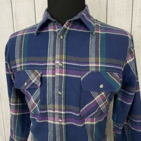 Northwest Territory Other - Vintage Northwest Territory Men's Large Multicolor Button-Front Flannel Shirt